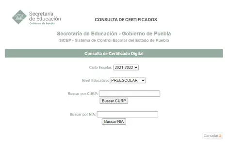 descargar un certificado del sistema CISEP